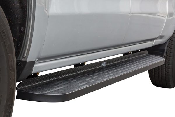 Running boards front angle